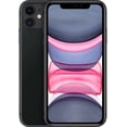 thumbnail image 1 of Apple iPhone 11 128GB Unlocked Smartphone Black Refurbished, 1 of 4