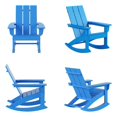 thumbnail image 1 of Palms Modern Adirondack Plastic Outdoor Rocking Chairs (Set of 4), 1 of 8
