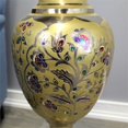 thumbnail image 4 of Natural Geo Vase Décoratif en Laiton 30" Jaune/or Floral, 4 of 6