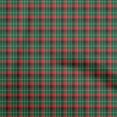 thumbnail image 1 of oneOone Silk Tabby Dark Green Fabric Check Craft Projects Decor Fabric Printed By The Yard 42 Inch Wide, 1 of 4
