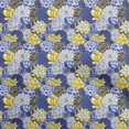 thumbnail image 1 of oneOone Polyester Lycra Medium Blue Fabric Florals Craft Projects Decor Fabric Printed By The Yard 56 Inch Wide, 1 of 4