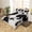 White Grey, variant on Kids Gamepad Duvet Cover Twin for Boys Girls,Hippie Game Controller Bedding Set for Kids,Black Gamepad Quilt Cover,Neon Gaming Keyboard Bed Set,2 pcs for Bedroom(No Comforter)