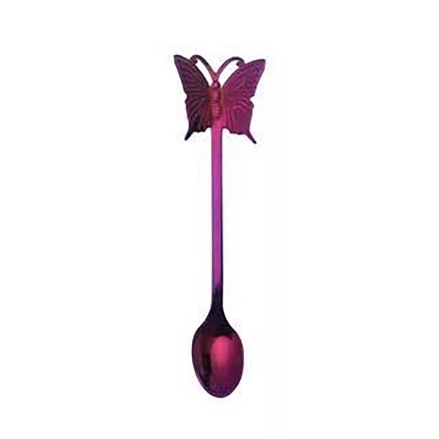 Agiferg Creative Stainless Steel Butterfly Spoon Dessert Cake Tea Set Coffee Spoon Kitch