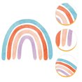 thumbnail image 3 of Lovely Large Rainbow Wall Sticker Kid Room Rainbow Wall Decal Adornment for Home, 3 of 8