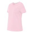 thumbnail image 2 of BELLA+CANVAS 6400 - T-Shirt en Jersey à Manches Courtes Décontracté, 3TG, Rose, 2 of 3