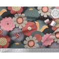thumbnail image 2 of Soimoi polyester Crepe Fabric Flower Artistic Decor Fabric Printed Yard 52 Inch Wide, 2 of 3