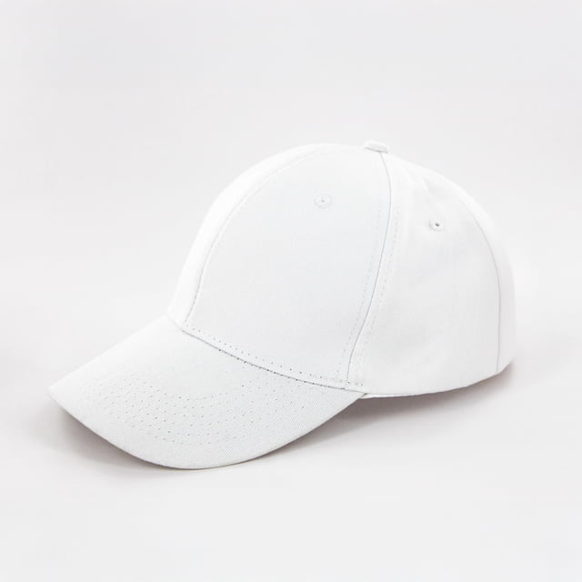 CRAFTEE Customisable Baseball Cap, -100 % coton - blanc - Adult Size
