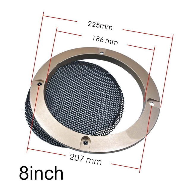 Bgsha Gold 23456.5810Inch Speaker Net Cover Car Home Mesh Enclosure Frame Wire Grilles