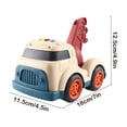 thumbnail image 3 of Children's Simulation Engineering Car Toy, Sound And Light Music, Brown, ABS Material, Various Models, Flexible Wheels, Promotes Imaginative Play, Gift for Boys And Girls, 3 of 6