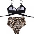 thumbnail image 3 of Women Bikini Set Push Up High Waisted Floral Printed Wrap 2 Piece Swimsuits, 3 of 4