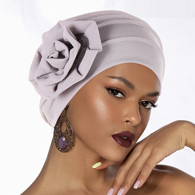 Couvre-chef Bohème Ethnique à Fleurs, Turban Enveloppant, Couvre-Chef Turban, Casquette pour Femmes, Cancer, Chapeau de Tête, Casquette