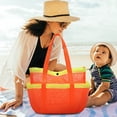 thumbnail image 2 of Mesh Beach Bag,Multi Pocket Capacity Large Portable Swimming Bag Centrifugal Mesh Pocket Beach Swimming Storage Net,Large Beach Bag,Storage Bags for Clothes,Clothes Storage Bag, 2 of 5