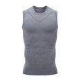 thumbnail image 2 of Last Chance Violete Ionic Shaping Vest, Guys Men's Chest Gynecomastia Compression Top To Build A Body, 2 of 4