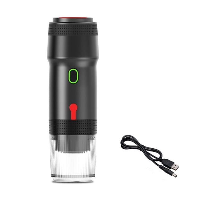 Yimiti Expresso Coffee Maker Portable Electric Coffee Machine With Usb For Outdoor Car--Black A