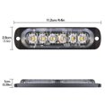 thumbnail image 4 of SEISSO 8-Pack 6 LED Sync Feature Amber Strobe Lights Vehicles Trucks Emergency Strobe Lights Kit 12V -24V Warning Hazard Flash St, 4 of 7