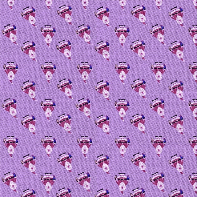 Ahgly Tapis d'Intérieur Lavable en Machine Carré Violet Transitionnel, 5 Pieds Carré