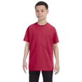 thumbnail image 1 of Jerzees Big Boy's Rib Collar Tear Away Label T-Shirt, Style 29B, 1 of 1