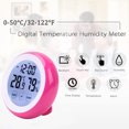 thumbnail image 4 of Touch screen alarm clock, round seat clock, electronic hygrometer clock, 4 of 7
