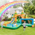 thumbnail image 2 of Gymax Kids Inflatable Water Slide Park w/750W Blower Basketball Rim Wet Dry Combo, 2 of 10