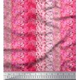 thumbnail image 1 of Soimoi Poly Georgette Fabric Leaves & Floral Patchwork Print Fabric by Yard 42 Inch Wide, 1 of 1