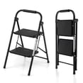 thumbnail image 1 of Costway 2 Step Ladder Folding Step Stool 330lbs Capacity with Anti-Slip Pedal & Handle, 1 of 10