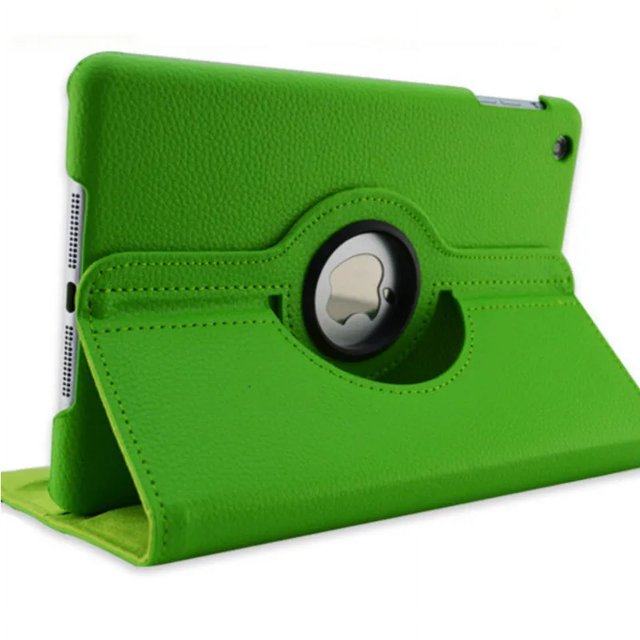 Case For Apple iPad Pro 12.9 360 Rotating Smart Cover iPad 12.9 Pro 3 4 5 6th Gen 12.9" PU Leather Protective Funda Tablet Shell Green Pro12.9 3rd Gen 2018