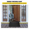 thumbnail image 2 of VEVOR Rampe de Bord en Caoutchouc Rampe de Seuil en Caoutchouc 75mmH Charge 1t Accès pour Fauteuil Roulant, 2 of 9
