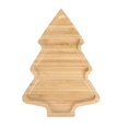 thumbnail image 1 of Wood Serving Tray Xmas Decor Holiday Festivals Wooden Food Dish Decorations Tree, 1 of 9