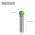 thumbnail image 1 of Lefu 1pc 8mm Shank Ball Nose End Mill Round Nose Cove CNC Milling Bit Radius Core, 1 of 6