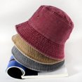 thumbnail image 1 of EIMELI Fisherman Hat Vintage Foldable Denim Simple Style Bucket Hat for Men, 1 of 8