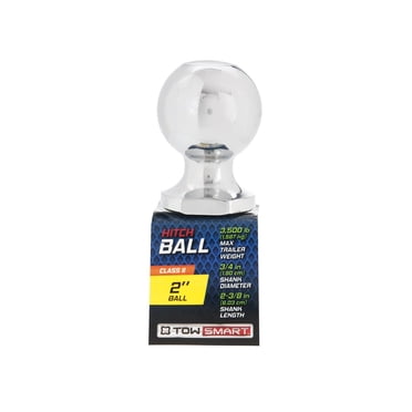 Classe II - boule d'attelage de 5,08 cm (2 po) x 2,54 cm (3/4 po) de diamètre de tige x 6,03 cm (2 3/8 po) de longueur de tige 1,5 tonnes (3500 lb)