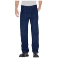 thumbnail image 1 of Dickies Mens Regular Straight Fit 5-Pocket Denim Jeans, 32W x 36L, Indigo Blue, 1 of 1