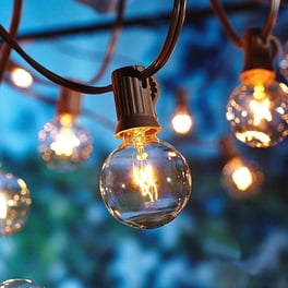 55FT Outdoor String Lights – 25 Shatterproof LED Edison Bulbs (2 Spares), Dimmable, Connectable, Waterproof, 2700K