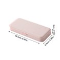 thumbnail image 3 of RXIRUCGD Plastic Pencil Case with Snap Closure, Pink, 3 of 6