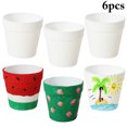thumbnail image 2 of 6PCS Succulent Pot Creative Blank Painting DIY Flower Pot Gardening Pot for Kids, 2 of 9