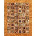thumbnail image 1 of Ahgly Company Indoor Rectangle Abstract Orange Oriental Area Rugs, 4' x 6', 1 of 6