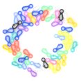 thumbnail image 2 of LYUMO Snap Hooks For DIY Handmade Crafts, Plastic Key Chain Clip Hooks Cute Snap Clip Hooks For House For Family, 2 of 8