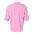 thumbnail image 4 of 2025 Men Shirts Mens Spring Loose Stand Dragon Print Shirt Men Collar Solid Color Pocket Zipper Shirts Men Long, 4 of 5