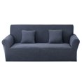 thumbnail image 1 of 2024 Jacquard Stretch Sofa Slipcover Textured Non Slip Couch Cover  Loveseat  Dark Gray, 1 of 6