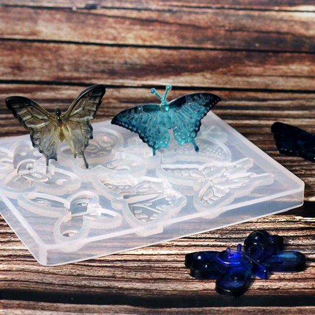 JUNWELLResin Clay Silicone Epoxy Casting Butterfly Jewelry Molds