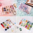 thumbnail image 4 of Estbridg Plastic Organizer Bead Storage Box with Compartments Containers with Movable Dividers for Small Earring Jewelry Craft Sewing Supplies  36 Grid  1 Pack, 4 of 7