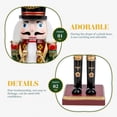 thumbnail image 3 of Miangastore Christmas Desktop Nutcracker Wooden Nutcracker Ornament Xmas Tabletop Nutcracker, 3 of 8