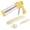 Yellow, variant on Cookie Making Kit with 16 Template Discs and 6 Nozzles, Stainless Steel Handle and Abs Body, Yellow, for Home Baking