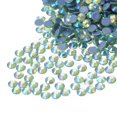 thumbnail image 1 of Uxcell Hotfix Rhinestones Flatback Crystal Glass Gems for Craft Clothes DIY Decoration Bright Light Green 4.8mm, 1 of 5