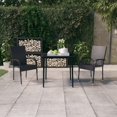 thumbnail image 1 of vidaXL 3 Piece Garden Dining Set Black, 1 of 5