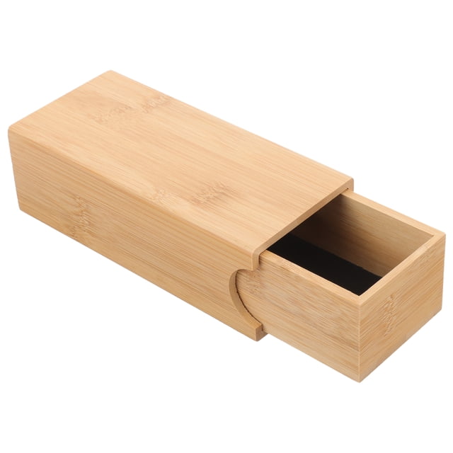 Glasses Case Bamboo Hard Shell Pulling Travel Sunglasses Organizer Eyeglass Case