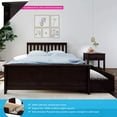 thumbnail image 2 of BEDSMART Solid Wood Full Size Bed With Storage | Espresso, 2 of 7