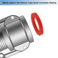 thumbnail image 5 of Unique Bargains 1-1/2' DN40 Silicone Rubber Flat Washer Quick Connector Gasket Red, 5 of 5