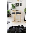 thumbnail image 2 of Tabouret Harvey en noir avec de l'or, 2 of 2