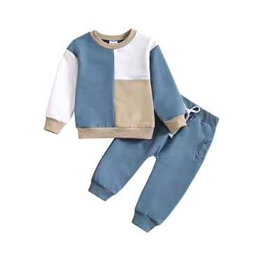 Zshosam Kids Fall Outfits Boys Kid Boys Clothes Sweatsuits Tops and Pants Boys Fall Outfits Boy Clothing Set Size 12 18 Months,(Khaki 12-18 Months)